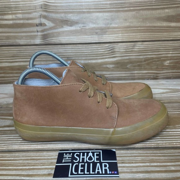 L.L. Bean Other - LLBean Mens 7 Sneakers Tan Leather Lace Up Casual Comfort Shoes